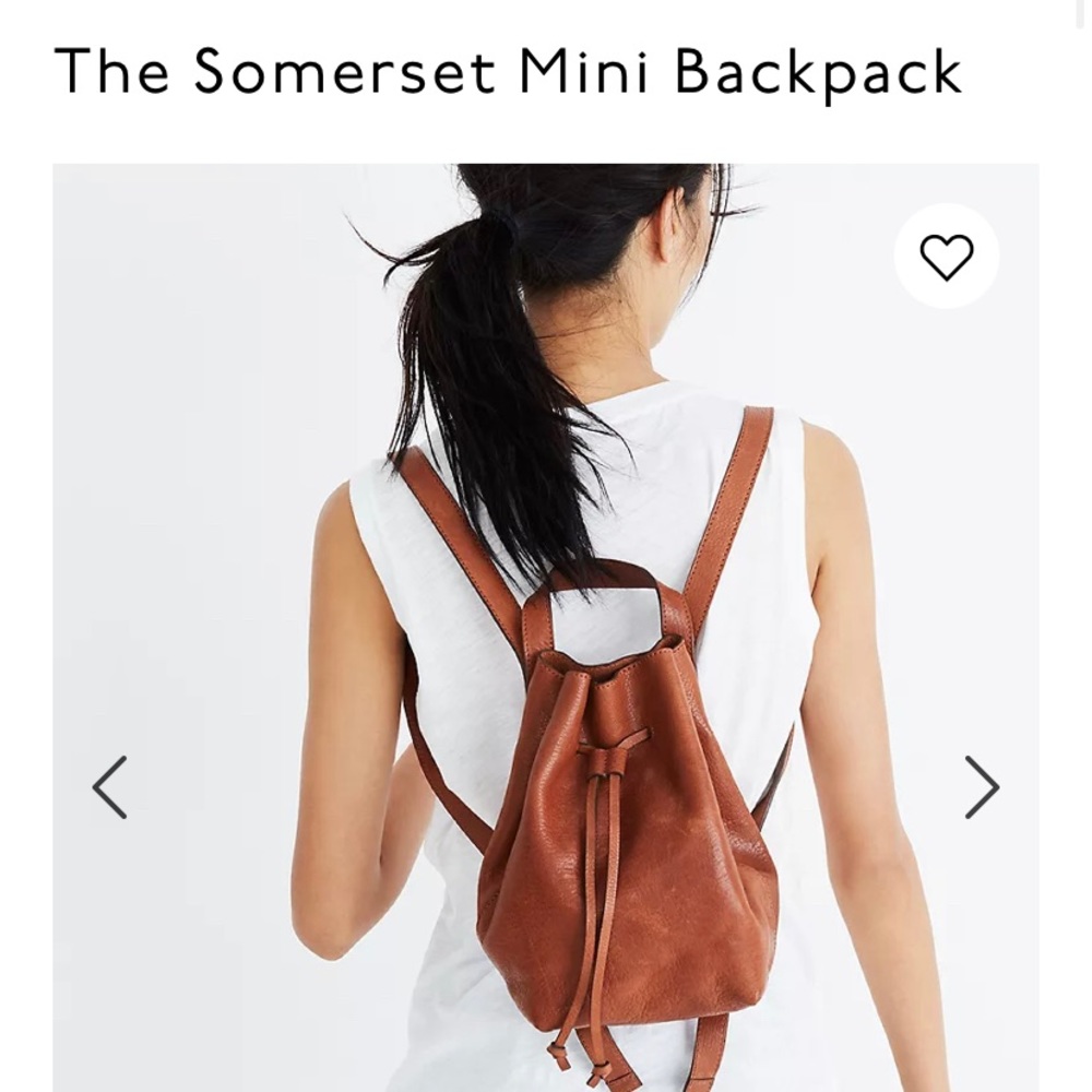 Madewell mini somerset backpack
